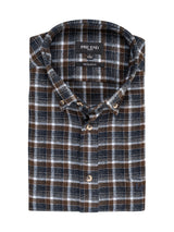 Farmer skjorte I brun/navy tern