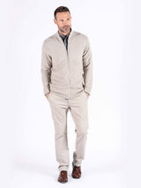 Murphy strik cardigan i lys sand