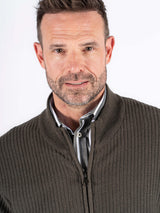 Murphy strik cardigan i brun