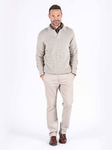 Scott strik polo i lys sand