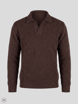 Scott strik polo i brun