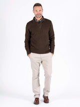 Scott strik polo i brun