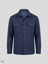 Shane overshirt i navy