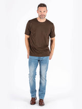 Johnson basic tee i brun