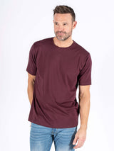 Johnson basic tee i vinrød