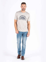 Caden t-shirt med print I sand
