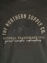 Caden t-shirt med print I grøn