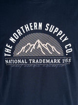 Caden t-shirt med print I navy