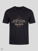 Caden t-shirt med print I sort