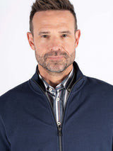 Tony sweat cardigan I navy