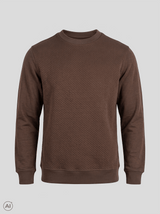 Carlton sweat o-neck I brun