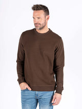 Carlton sweat o-neck I brun