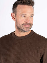 Carlton sweat o-neck I brun