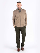 Carlton sweat cardigan I sand