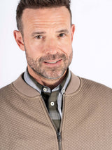 Carlton sweat cardigan I sand