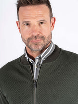 Carlton sweat cardigan I grøn