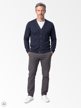Dillon sweat cardigan I navy