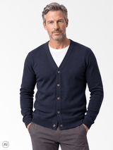 Dillon sweat cardigan I navy