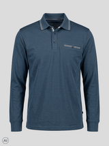 Origon langærmet polo I navy PLUSSIZE