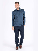 Origon langærmet polo I navy PLUSSIZE