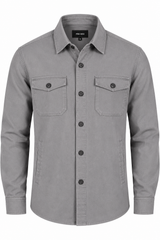 Halton overshirt / hørskjorte I grå