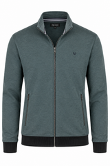 Rai sweat cardigan I blå grøn